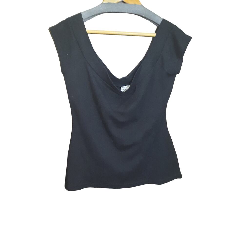 Heart of Haute Womens Marilyn Off the Shoulder Black Top Size XL NWT